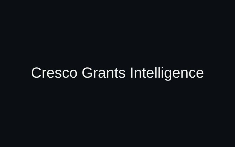 Cresco Grants Intelligence Platform product preview